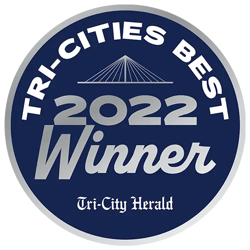 Tri-Cities Best 2022 Winner badge, Tri-City Herald